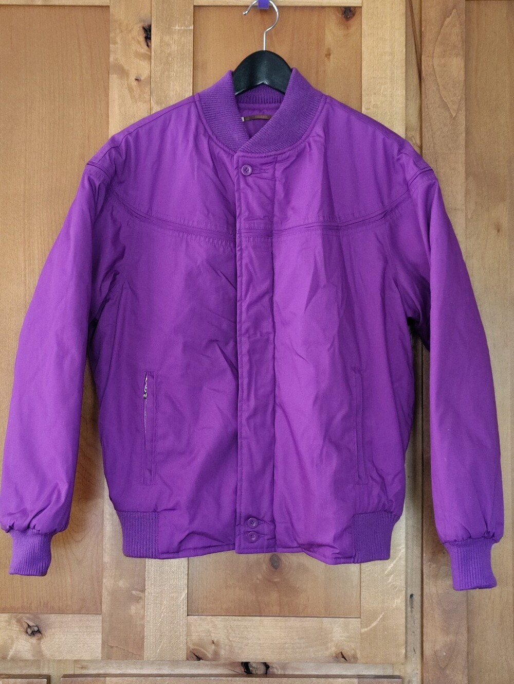 Derby of San Francisco Purple Gold Style 300 Bomber Jacket Men's Size Small
